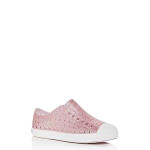 Girls' Jefferson Bling Glitter Waterproof Slip On Sneakers - Toddler Size 7